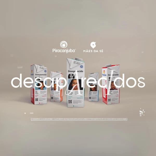 Piracanjuba usa inteligência artificial para atualizar fotos e estampa caixas de leite na busca por pessoas desaparecidas