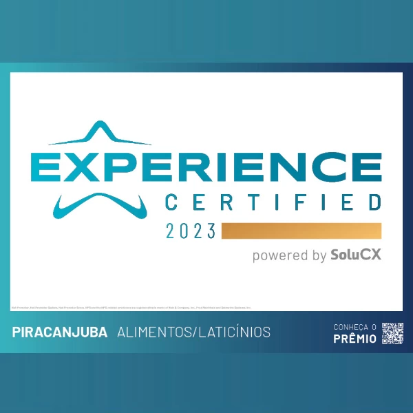 Piracanjuba conquista prêmio Experience Awards 2023
