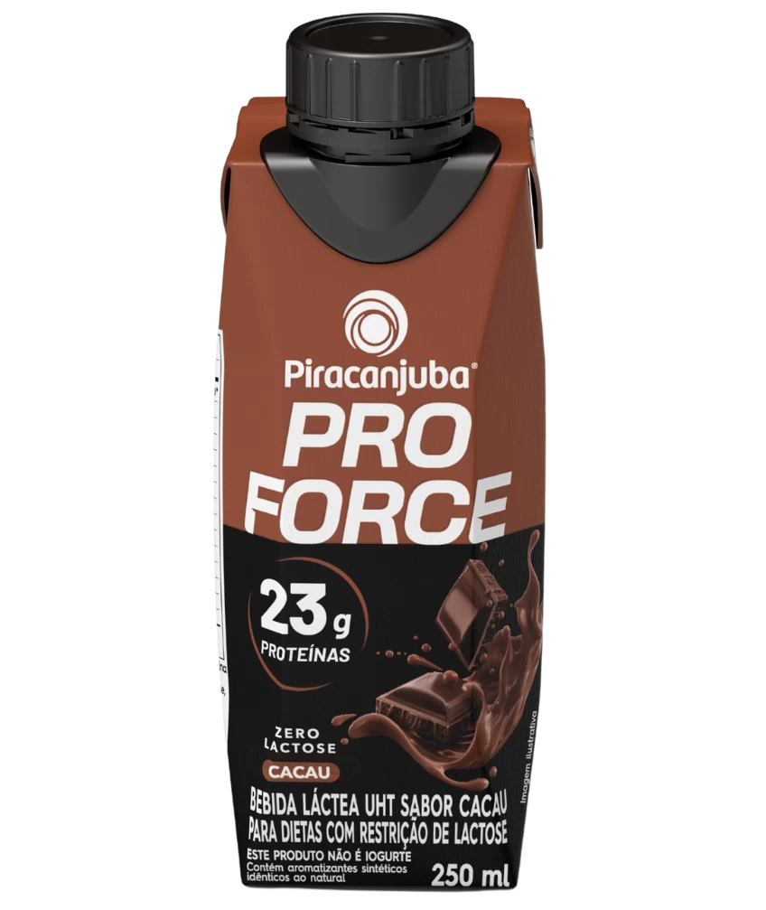 Bebida Láctea Proteica Piracanjuba ProForce Cacau, 23g de proteínas, 250ml