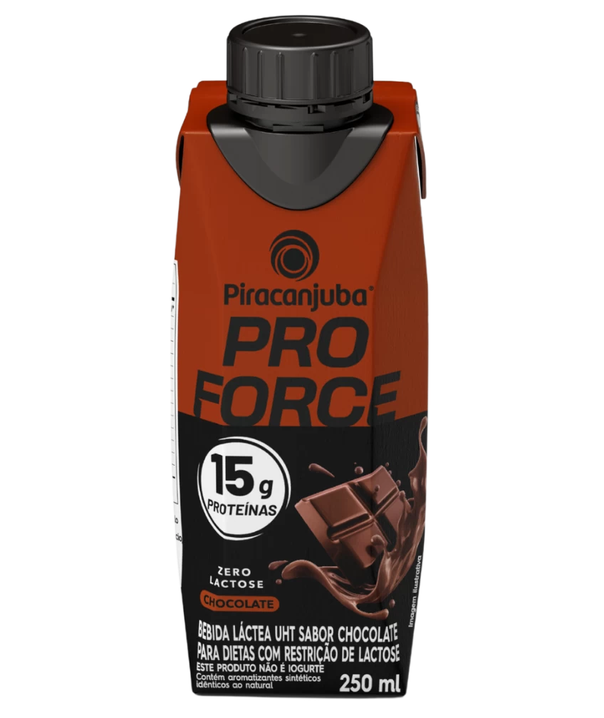 Bebida Láctea Proteica Piracanjuba ProForce Chocolate, 15g de proteínas, 250ml