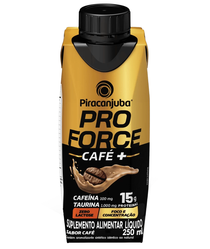 Bebida Láctea Proteica Piracanjuba ProForce Café+, 15g de proteínas, 250ml