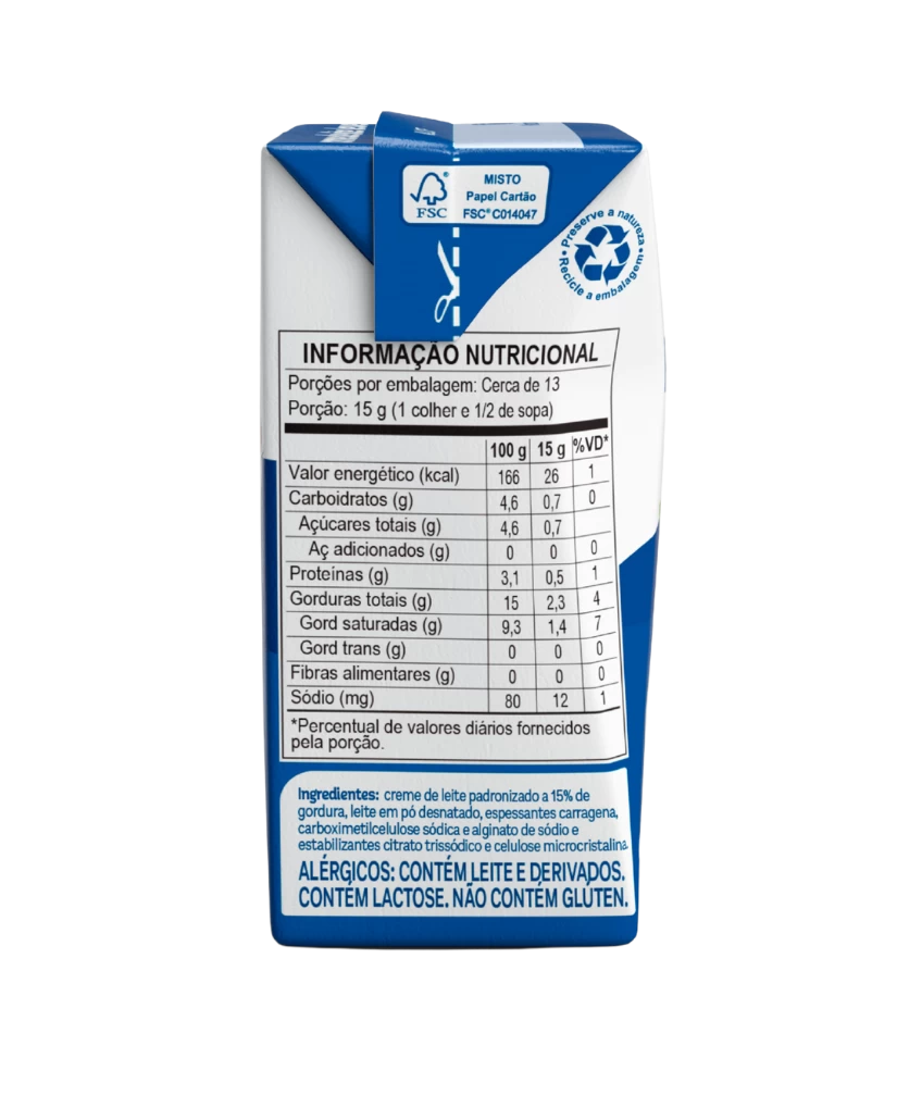 Creme de Leite Piracanjuba 200g