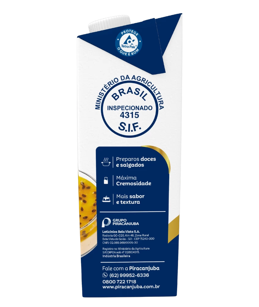 Creme de Leite Piracanjuba 1,030kg