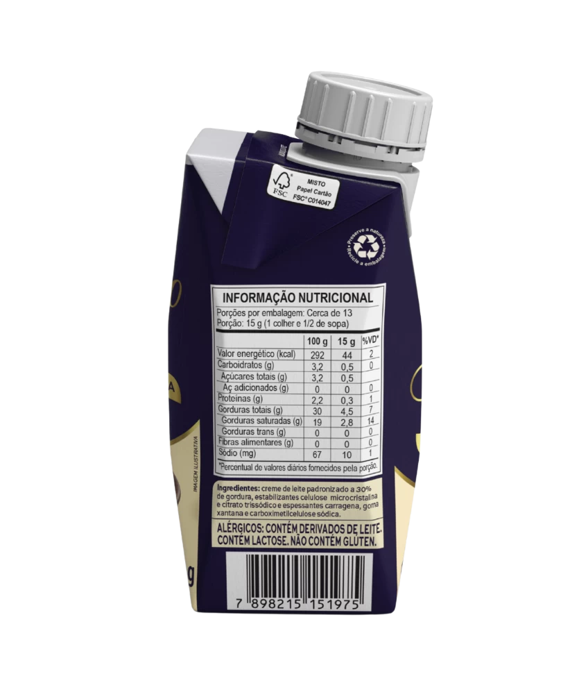 Creme de Leite Gourmet Piracanjuba 200g