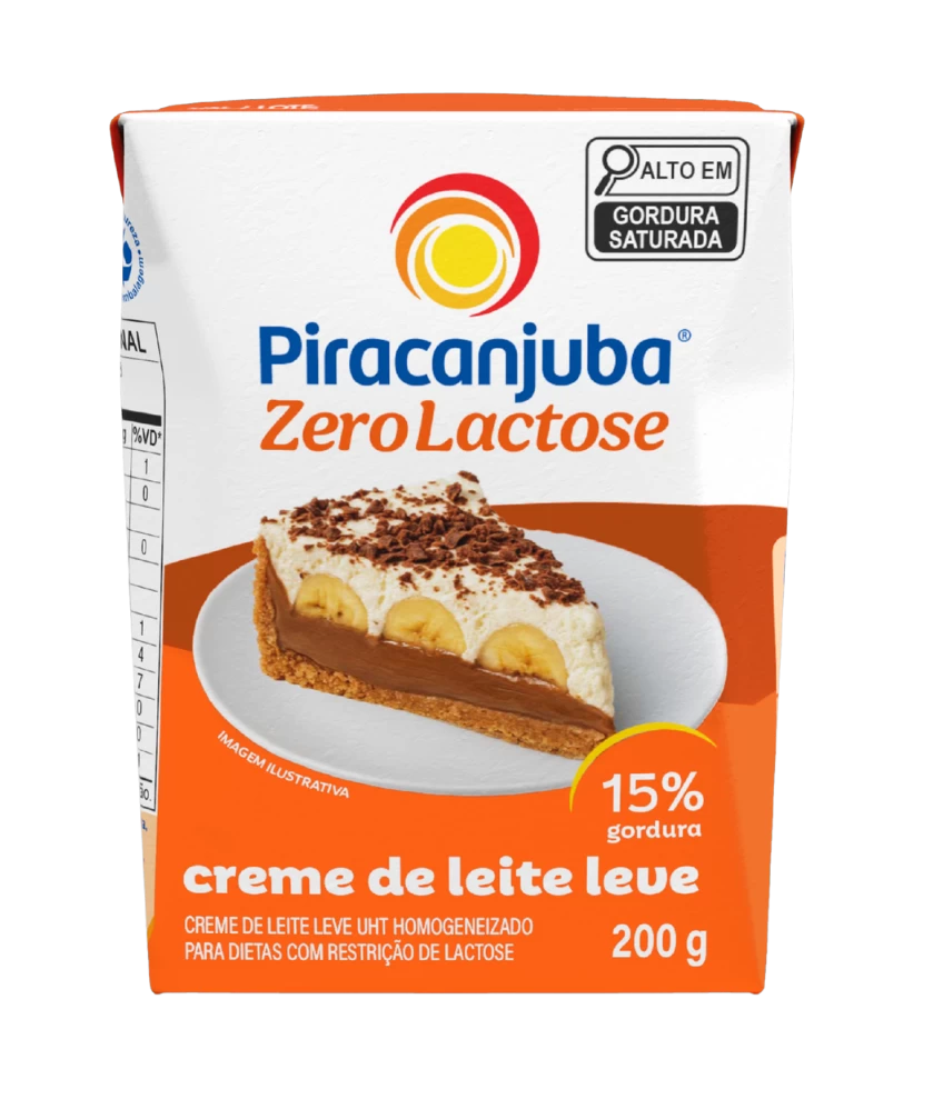 Creme de Leite Zero Lactose Piracanjuba 200g
