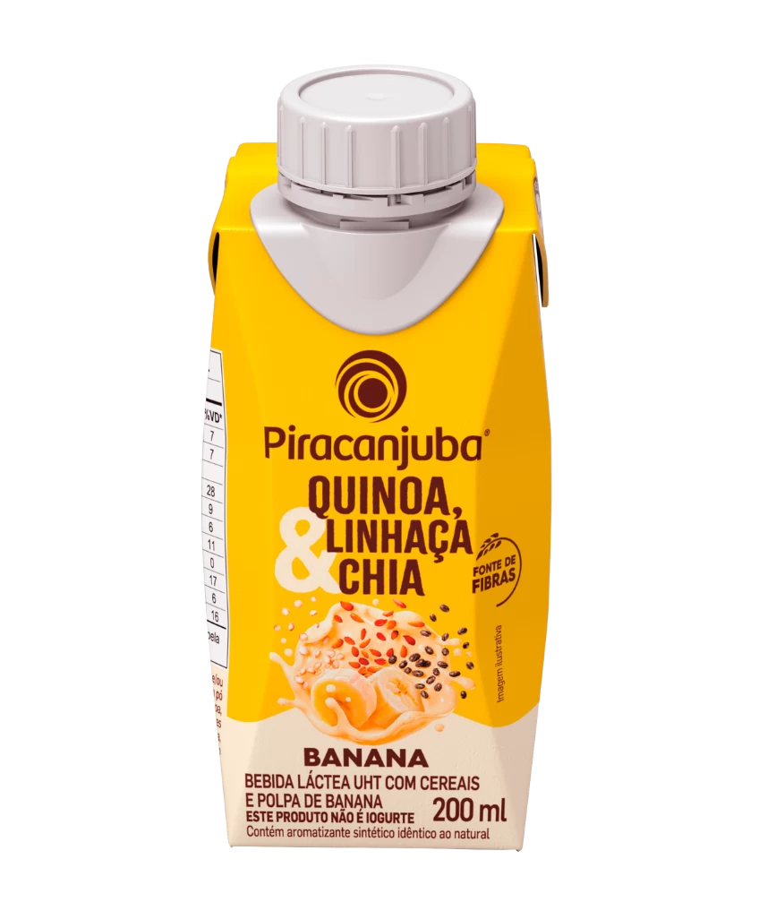 Bebida Láctea com Cereais Piracanjuba Banana 200ml