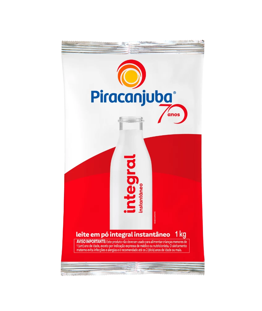 Leite em Pó Integral Instantâneo Piracanjuba 1kg
