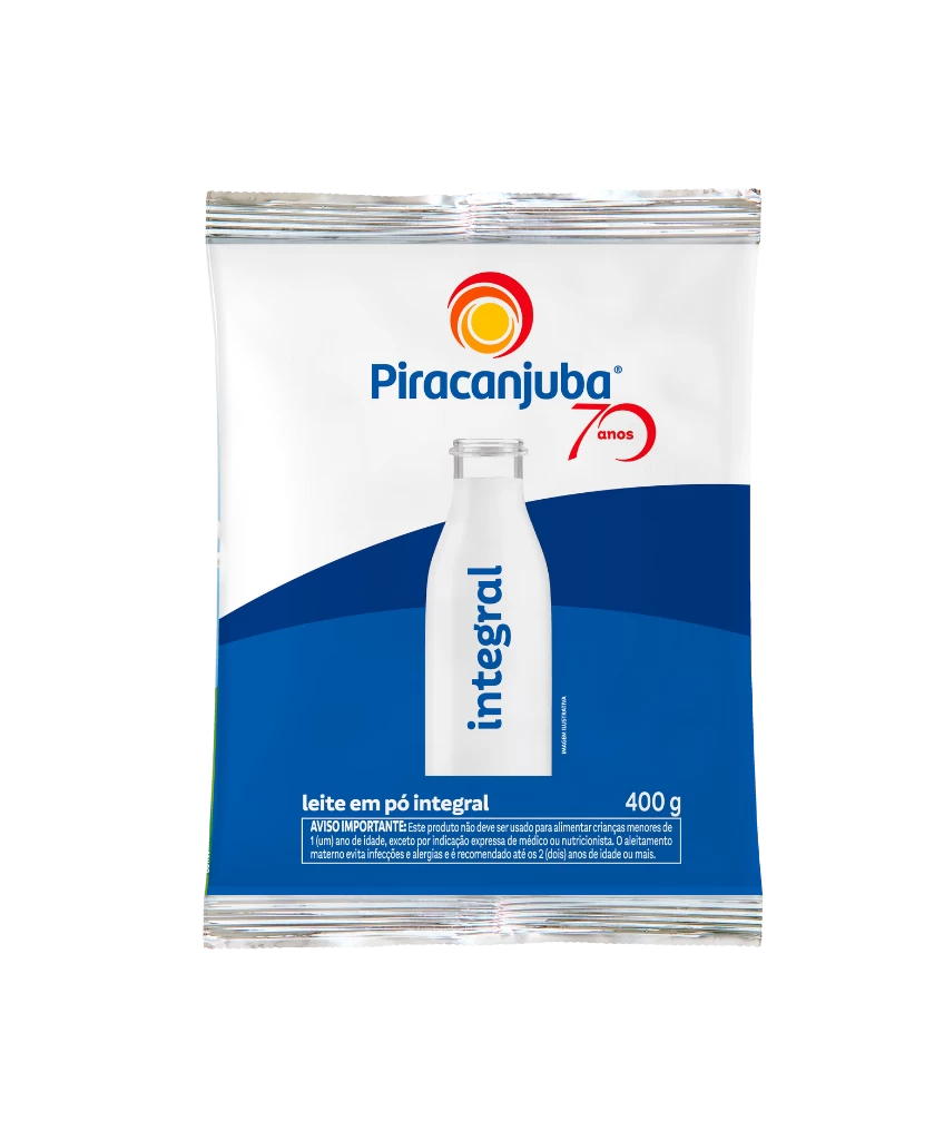 Leite em Pó Integral Piracanjuba 400g