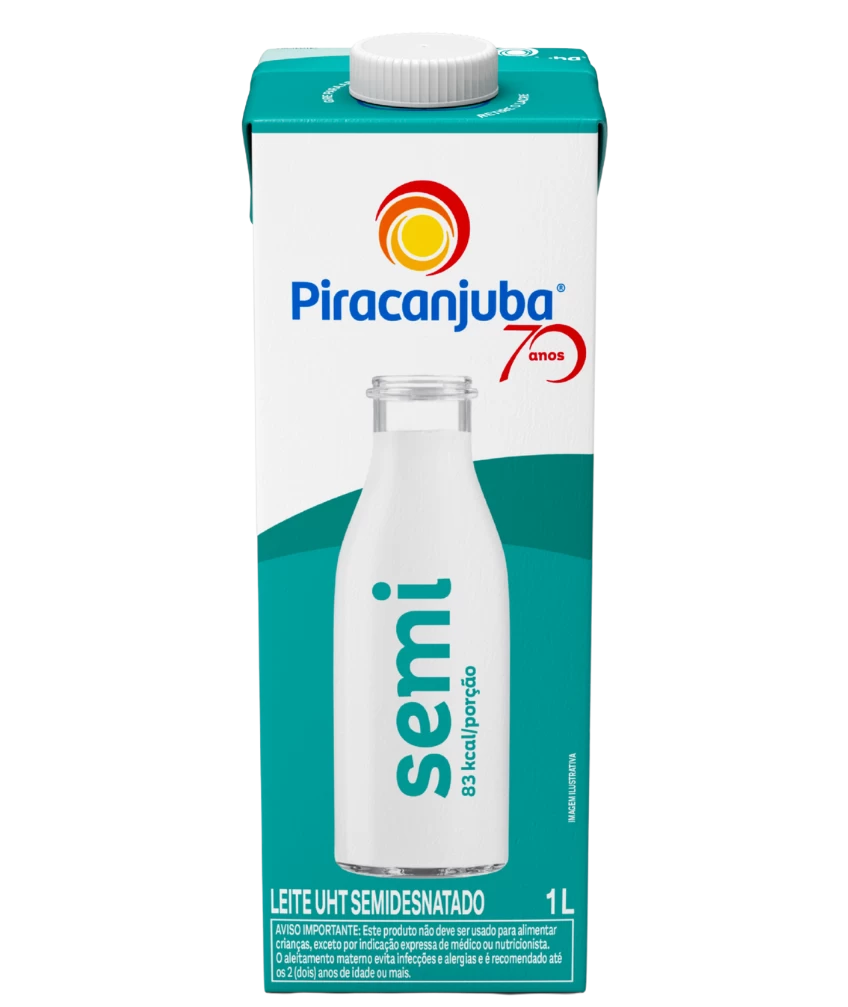 Leite Semidesnatado Piracanjuba 1L