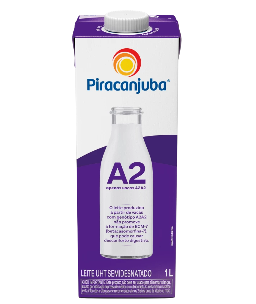 Leite Semidesnatado A2 Piracanjuba 1L