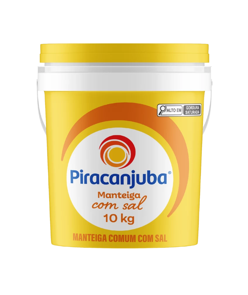Manteiga com sal Piracanjuba 10kg
