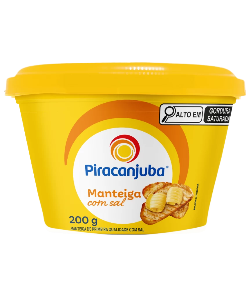 Manteiga com Sal Piracanjuba 200g