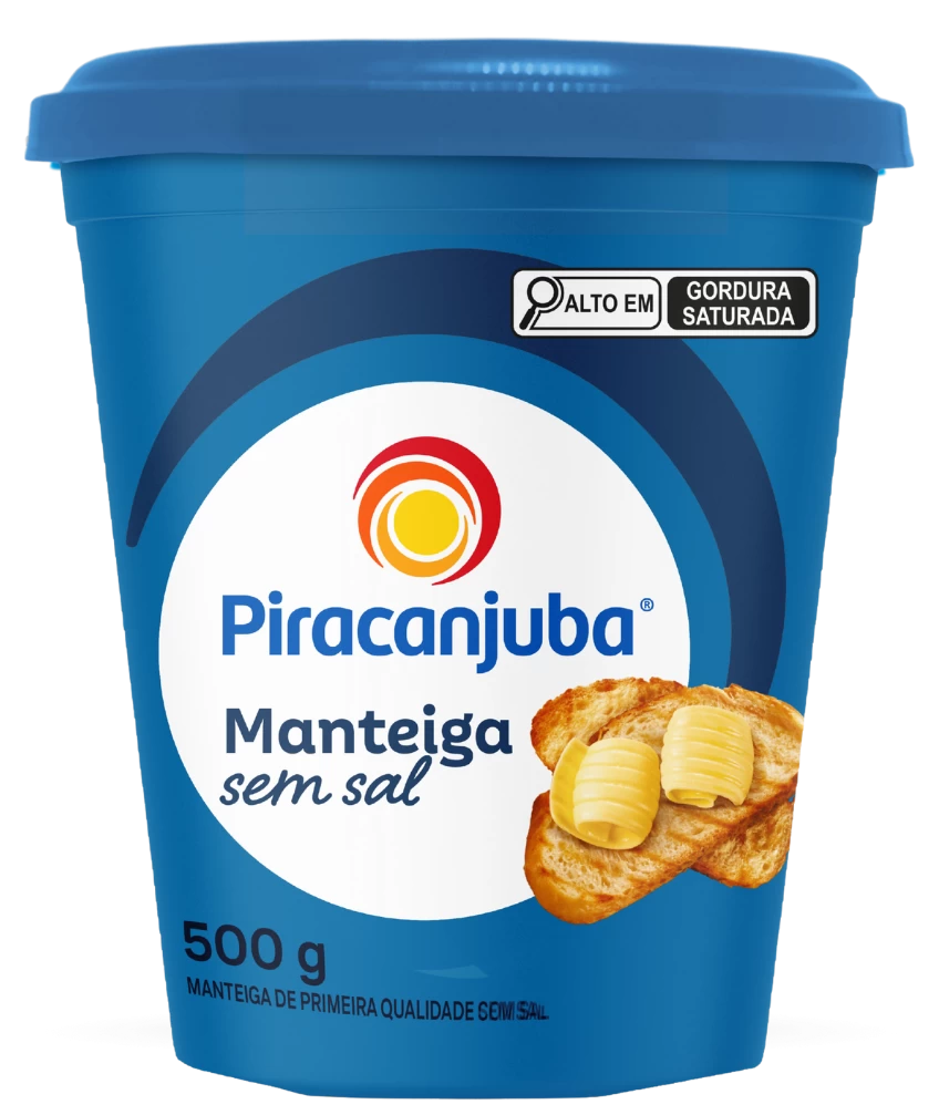 Manteiga sem Sal Piracanjuba 500g