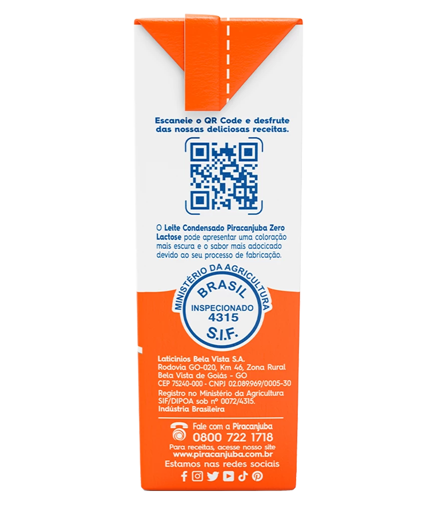 Leche Condensada Semidescremada Cero Lactosa 395g