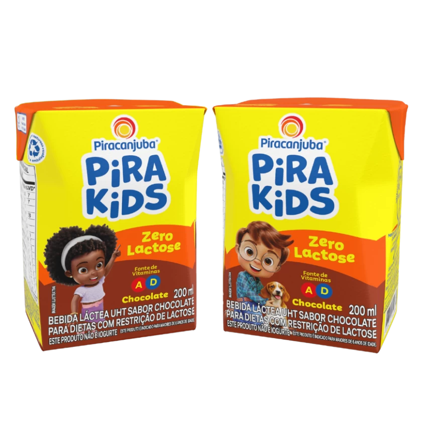Achocolatado Piracanjuba Pirakids Zero Lactose 200ml