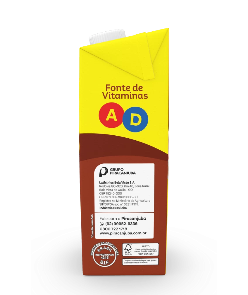 Achocolatado Piracanjuba Pirakids 1L