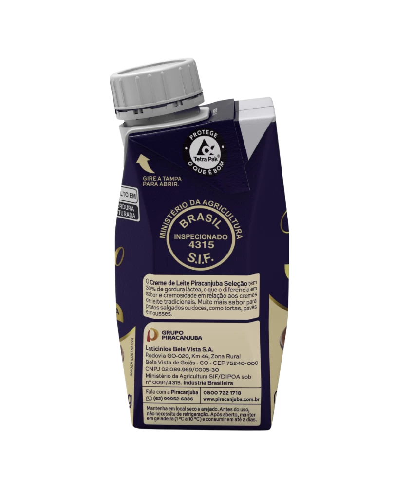 Creme de Leite Gourmet Piracanjuba 200g