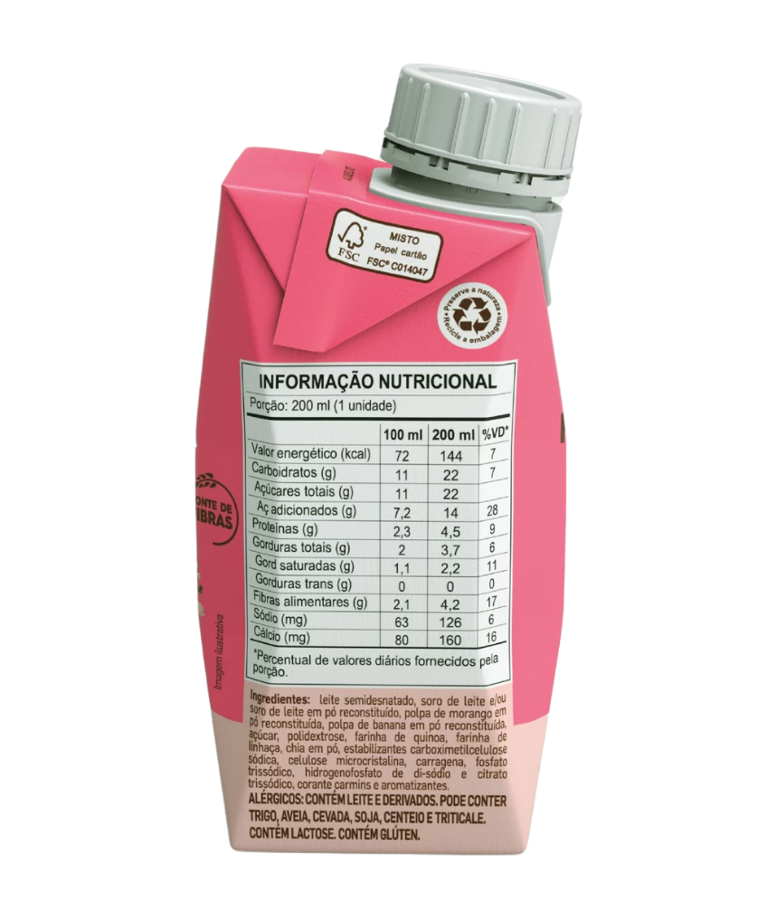UHT Milk Drink Strawberry and Banana 200ml