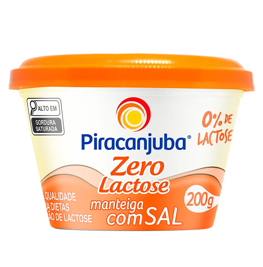 Produto Manteiga com Sal Piracanjuba Zero Lactose 200g