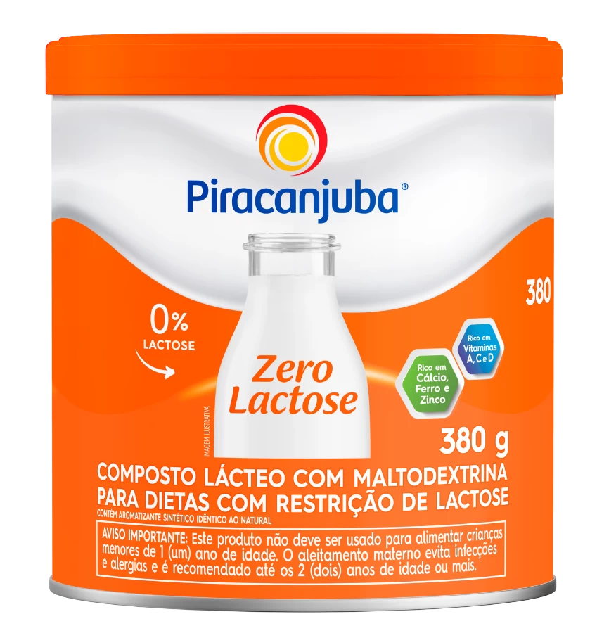 Produto Composto Lácteo Piracanjuba Zero Lactose 380g
