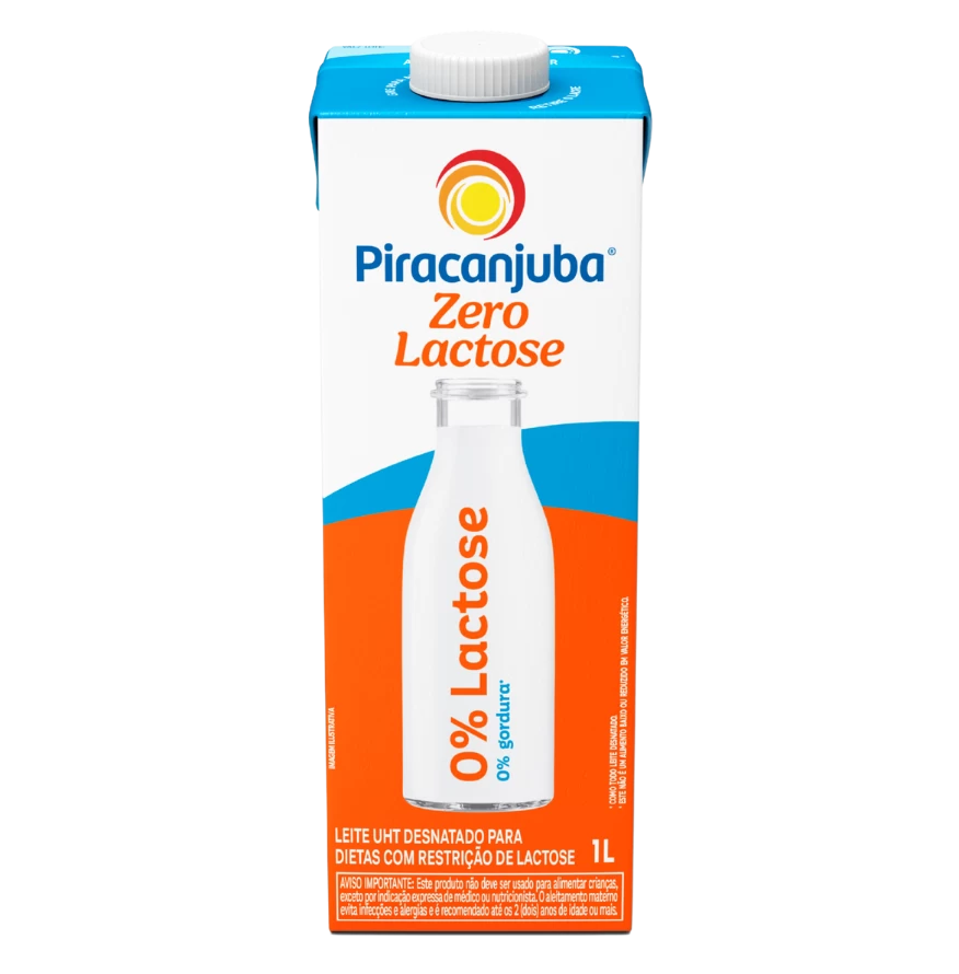 Produto Leite Desnatado Piracanjuba Zero Lactose 1L