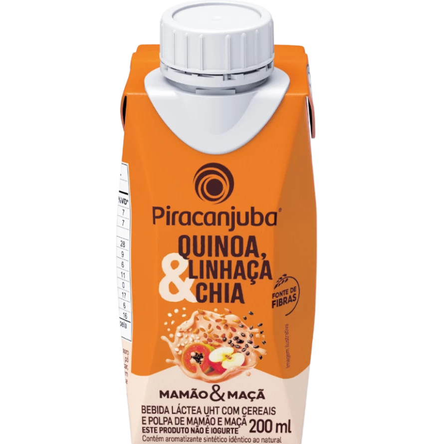 Produto Bebida com Cereais Mamão & Maçã Piracanjuba 200ml