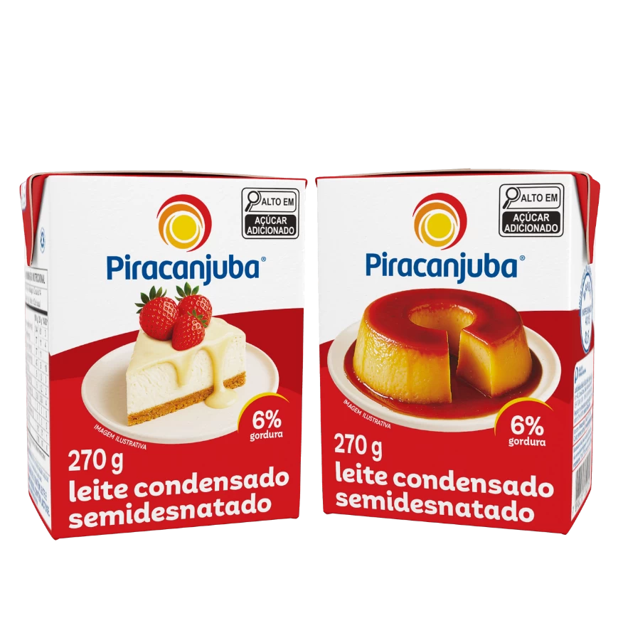 Produto Leite Condensado Semidesnatado Piracanjuba 270g