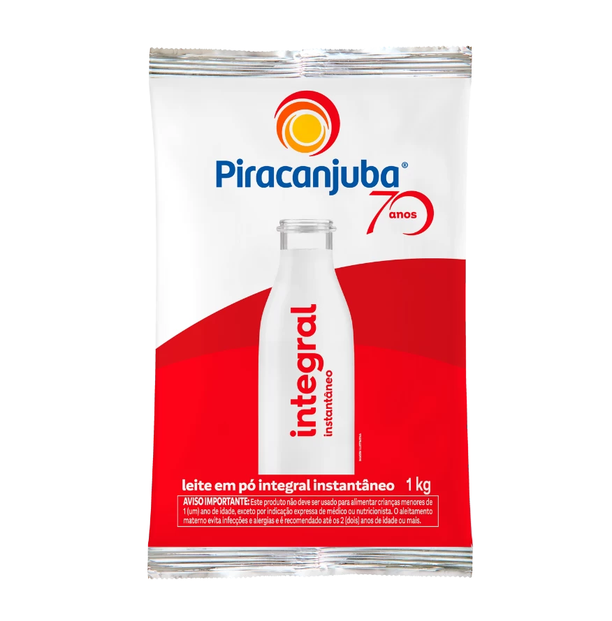 Produto Leite em Pó Integral Instantâneo Piracanjuba 1kg