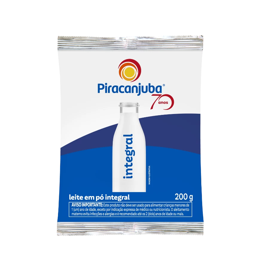 Produto Leite em Pó Integral Piracanjuba 200g