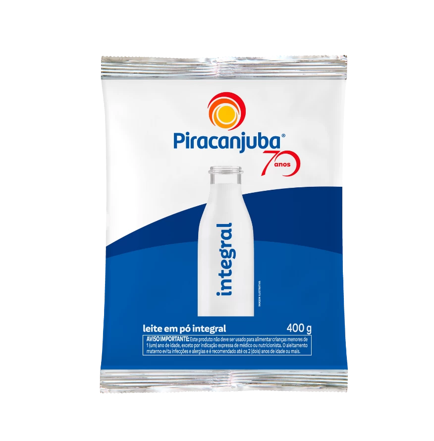 Produto Leite em Pó Integral Piracanjuba 400g