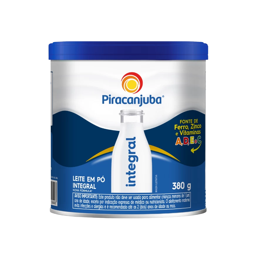 Produto Leite em Pó Integral Piracanjuba 380g