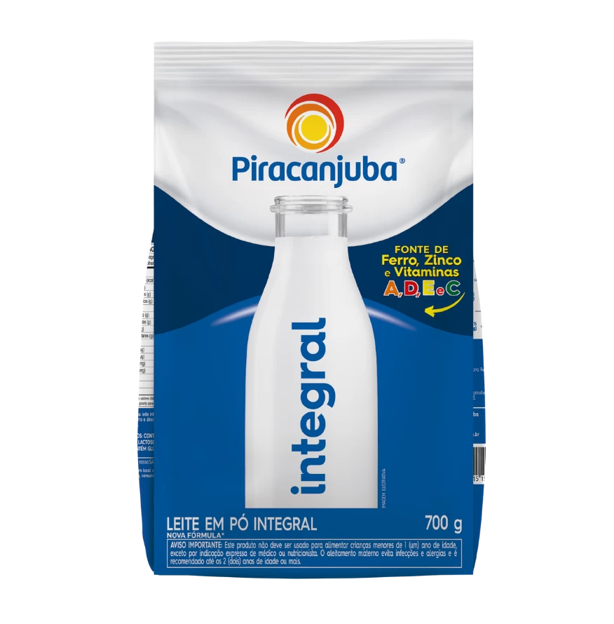 Produto Leite em Pó Integral Piracanjuba 700g
