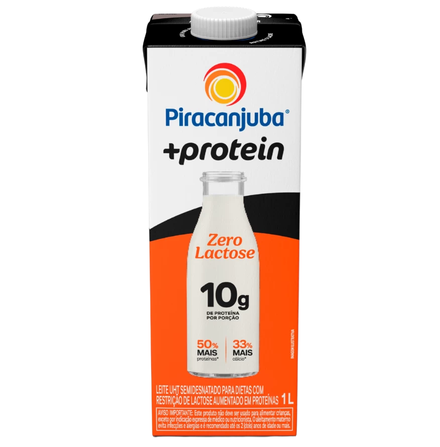 Produto Leite Semidesnatado Piracanjuba Zero Lactose +Protein 1L