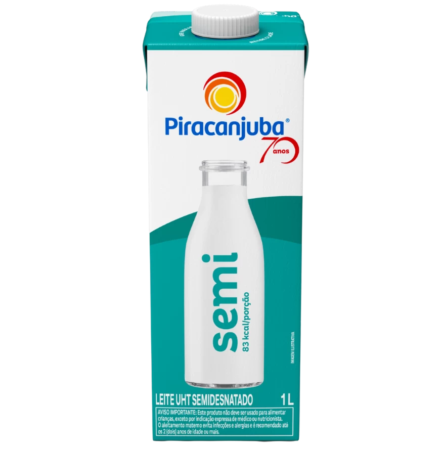 Produto Leite Semidesnatado Piracanjuba 1L