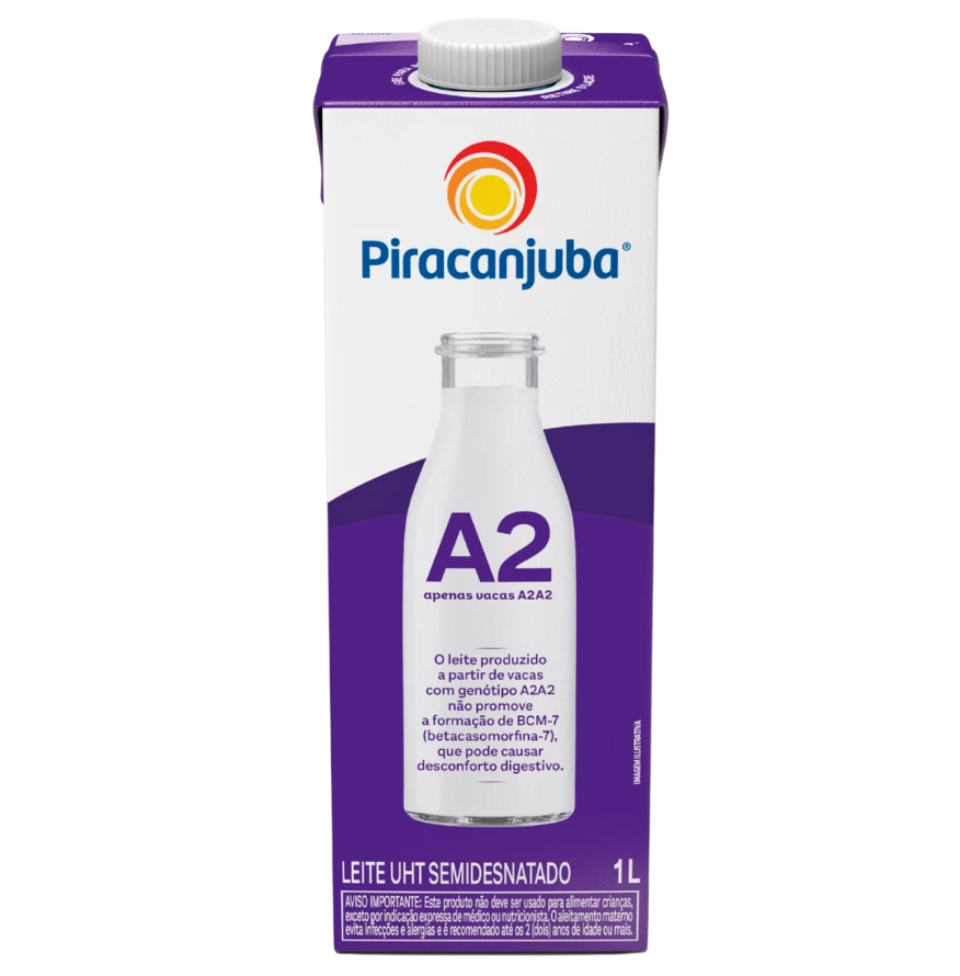 Leite Semidesnatado Piracanjuba A2 1L