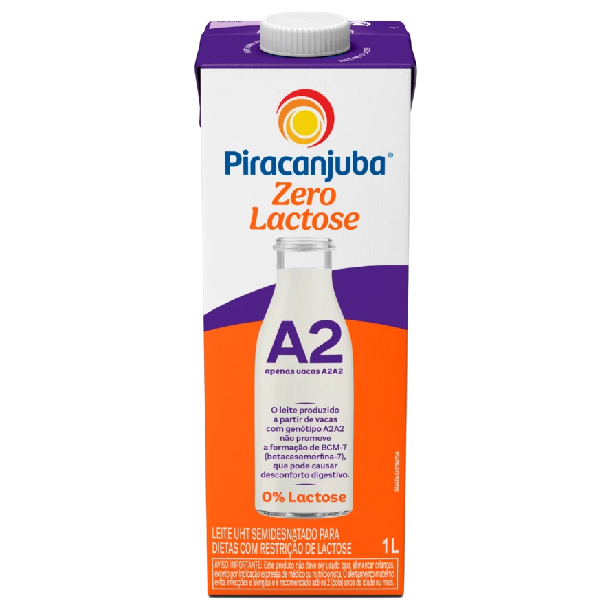 Produto Leite Semidesnatado Piracanjuba Zero Lactose A2 1L
