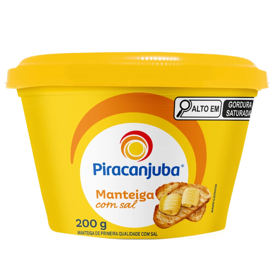 Manteiga com Sal Piracanjuba 200g