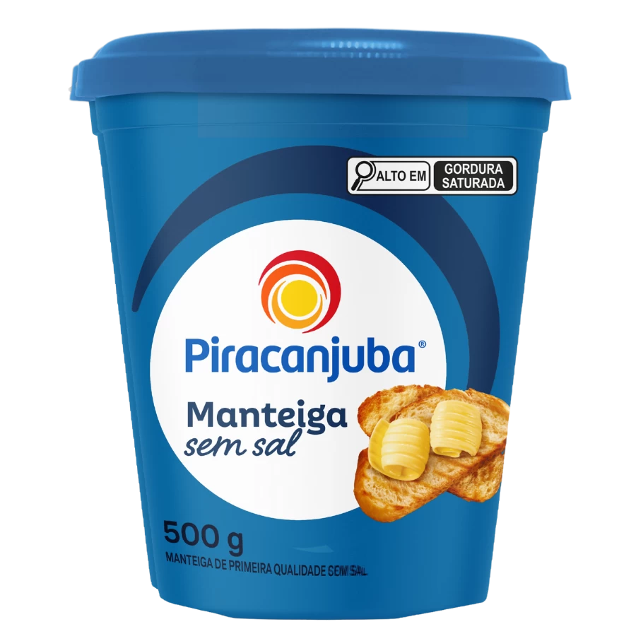 Produto Manteiga sem Sal Piracanjuba 500g