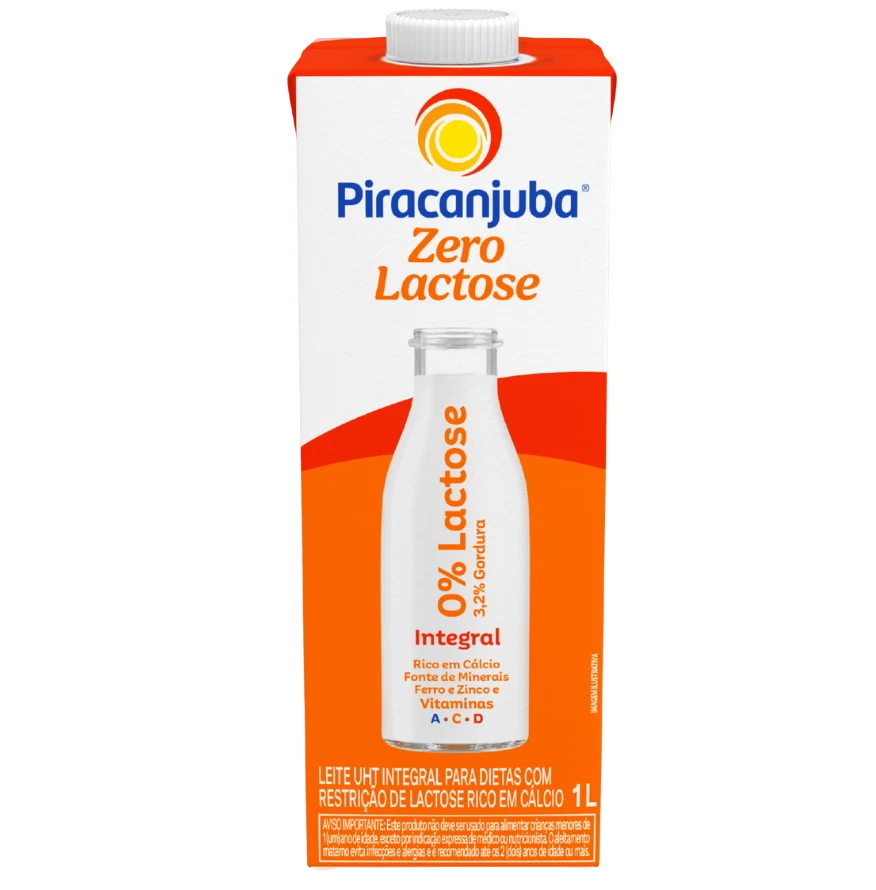 Produto Leite Integral Piracanjuba Zero Lactose 1L